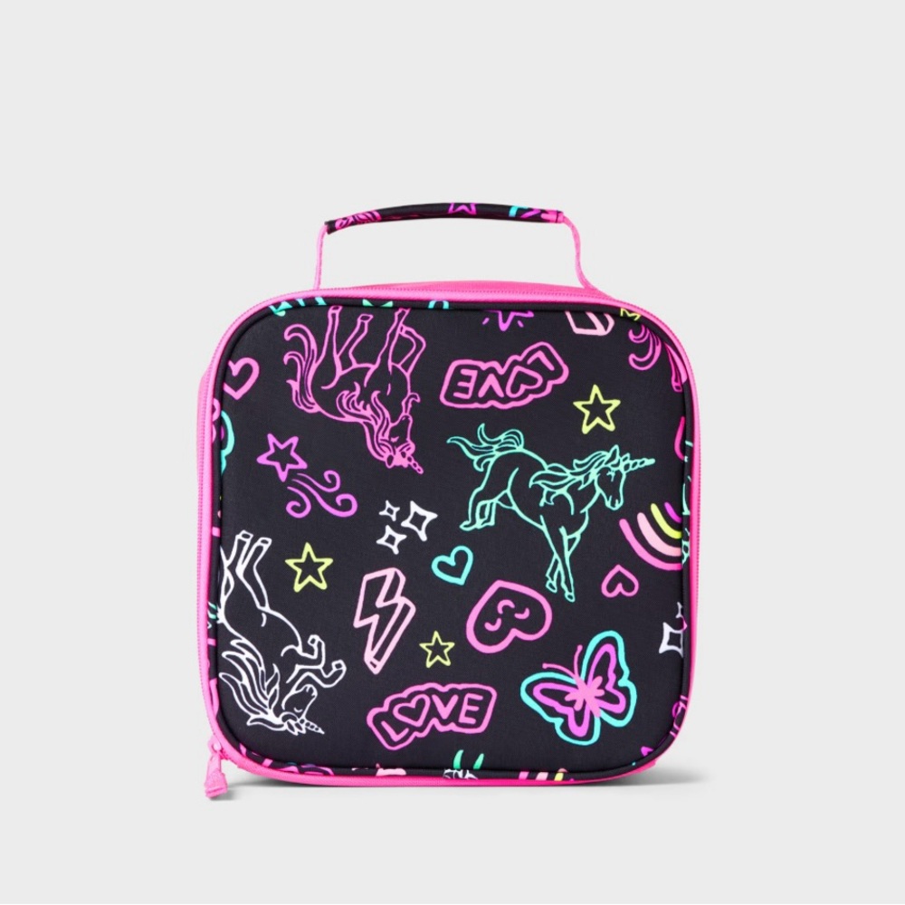 Unicorn Print doodle lunch box